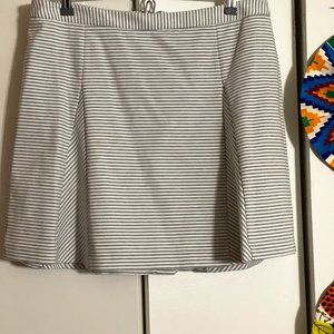 Michael Kors Grey and White striped skirt
